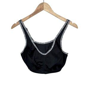 Glamorise Womens Wire-Free No Bounce Cami Sport Bra Black 36D 1066